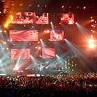Stagelight von Musikkonzerten